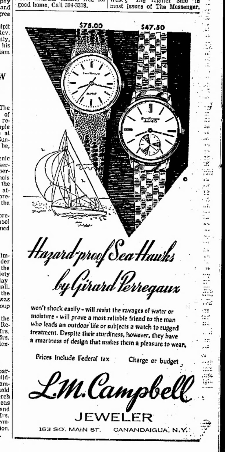 Girard-Perregaux watch advertisement