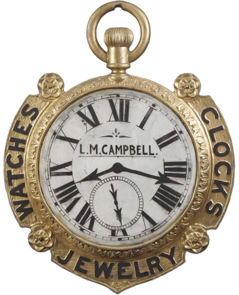 Historic L.M. Campbell store clock