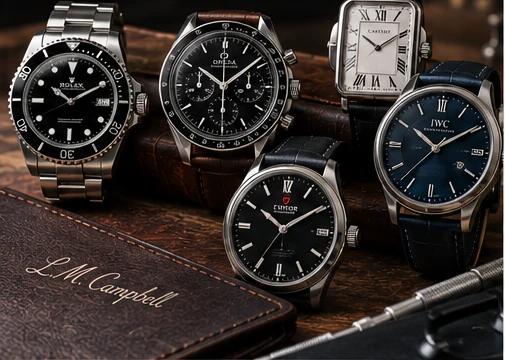 Representative luxury and mechanical watches from several familiar watch brands.